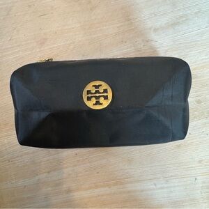 Tory Burch Black Nylon Toiletry Bag